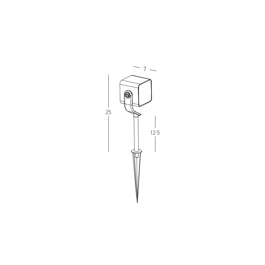 Zambelis E286 - LED Venkovní lampa LED/12W/230V IP65 antracit