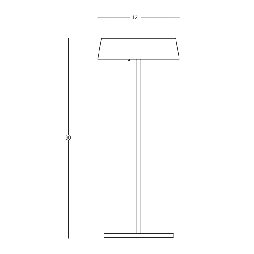 Zambelis E290 - LED Stmívatelná venkovní lampa LED/2,2W/3,7V 2200 mAh IP54 bílá