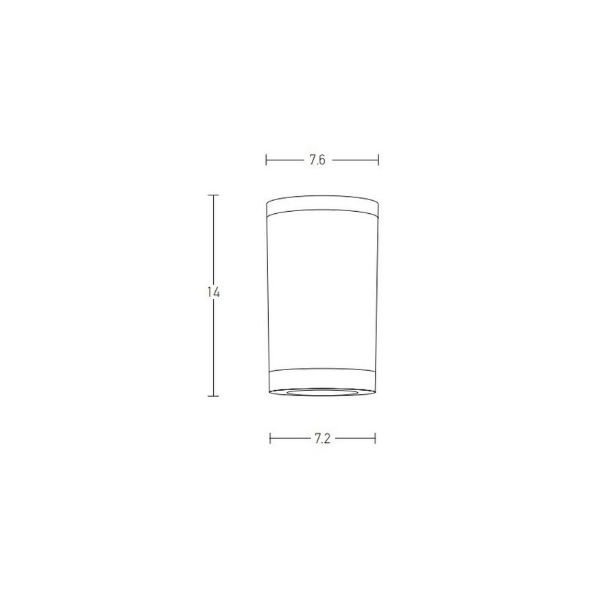 Zambelis E309 - Venkovní bodové svítidlo 1xGU10/7W/230V IP54 černá
