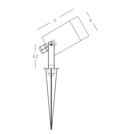 Zambelis E312 - Venkovní lampa 1xGU10/7W/230V IP54