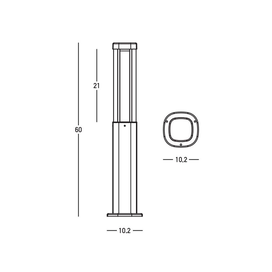 Zambelis E355 - LED Venkovní lampa LED/7W/230V 3000K IP54 antracit