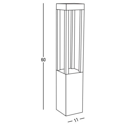 Zambelis E367 - LED Venkovní lampa LED/7W/230V 3000K IP67 antracit