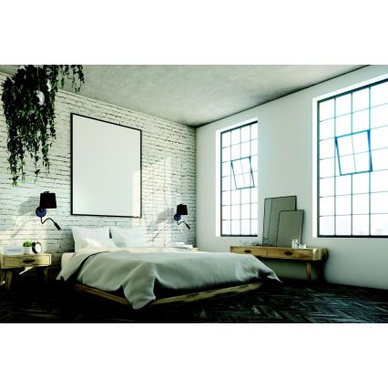 Zambelis H57 - LED Flexibilní svítidlo LED/3W + 1xE27/40W/230V černá