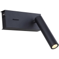 Zambelis H75 - LED Nástěnné svítidlo LED/3W/230V USB černá