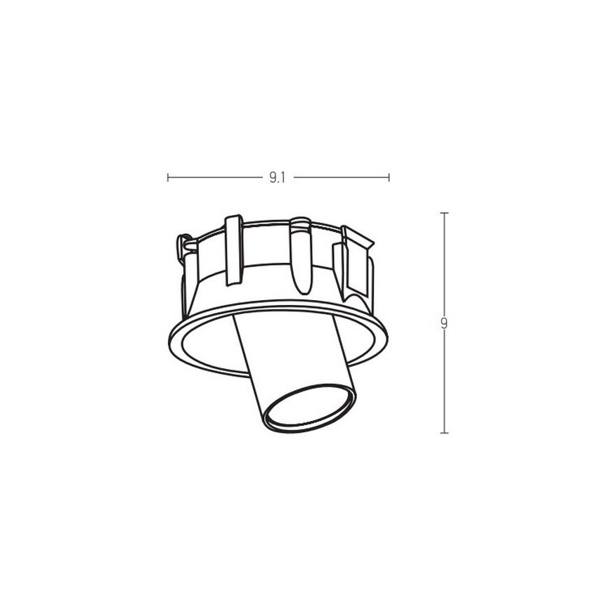 Zambelis Z11107-B - LED Podhledové bodové svítidlo LED/7W/230V CRI90 černá