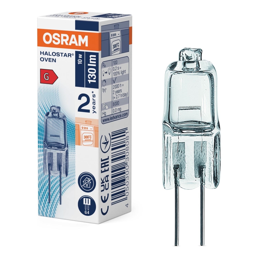 Žárovka do trouby HALOSTAR G4/10W/12V 2700K - Osram