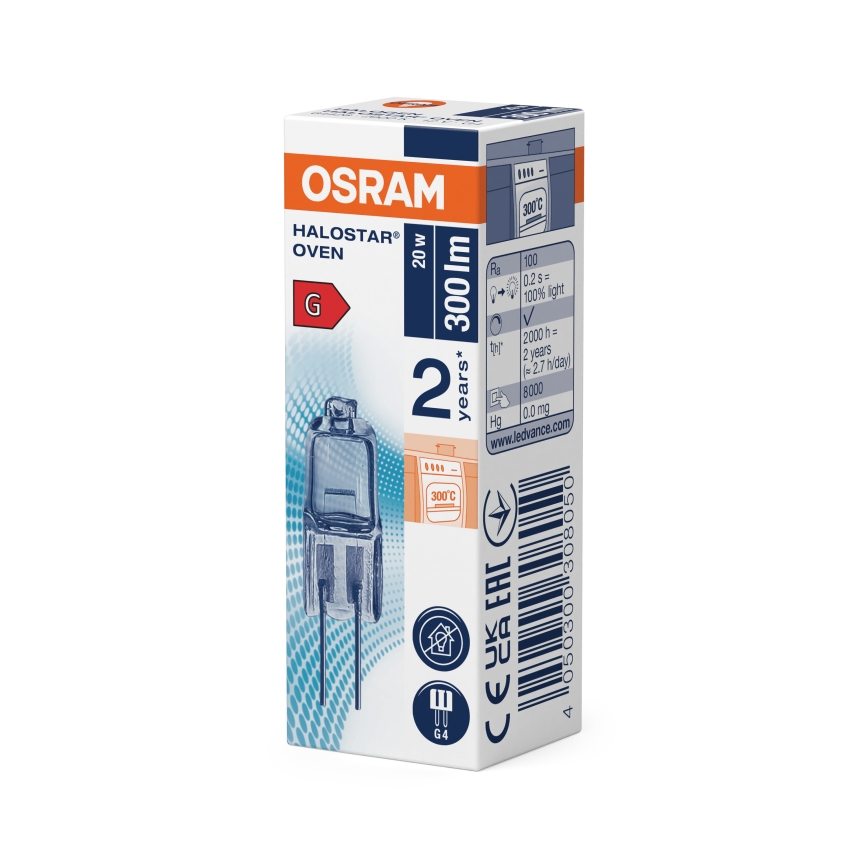 Žárovka do trouby HALOSTAR G4/20W/12V 2700K - Osram