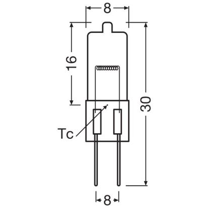 Žárovka do trouby HALOSTAR G4/20W/12V 2700K - Osram