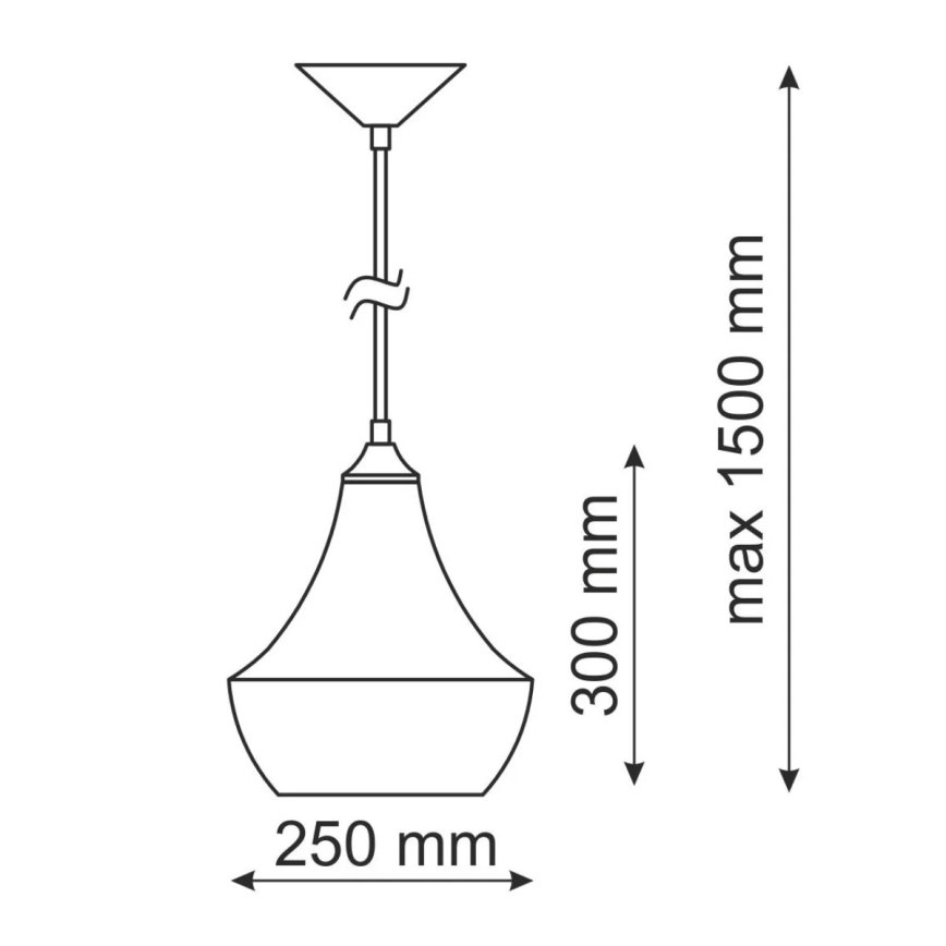 Závěsné svítidlo MODERN E27/60W bílá