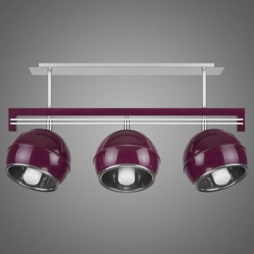 Závěsné svítidlo QUARA SG/KU/3/V 3xE27/60W fialová Závěsné svítidlo QUARA SG/KU/3/V 3xE27/60W fialová