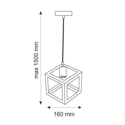 Závěsné svítidlo SWEDEN 1xE27/20W/230V
