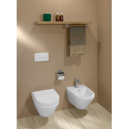 Závěsné WC ARCHITECTURA + záchodové prkénko SoftClose ARCHITECTURA + splachovací tlačítko VICONNECT + podomítkový modul VICONNECT + izolační podložka VICONNECT