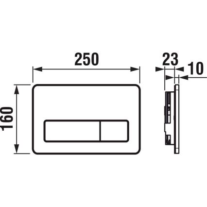 Závěsné WC LYRA + záchodové prkénko SoftClose LYRA + splachovací tlačítko DUAL + podomítkový modul + izolační podložka