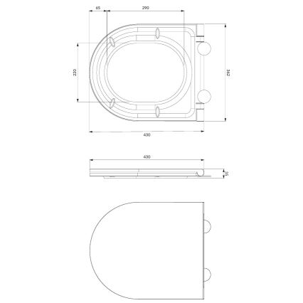 Závěsné WC OTTAWA + záchodové prkénko SoftClose OTTAWA + splachovací tlačítko SIGMA + podomítkový modul + izolační podložka