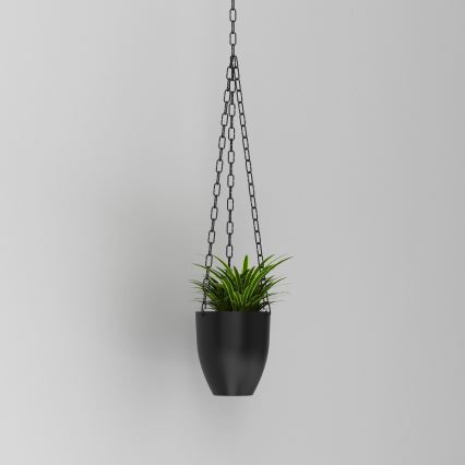 Závěsný květináč 155x17 cm černá