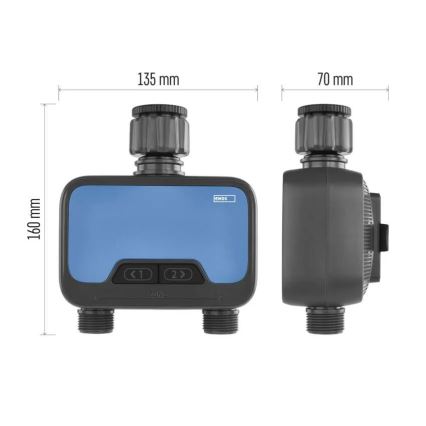 Zavlažovací hodiny GoSmart 2 výstupy Tuya