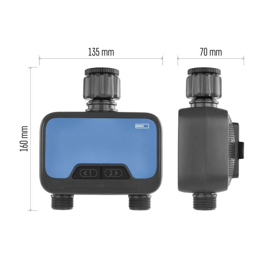 Zavlažovací hodiny GoSmart 2 výstupy Tuya