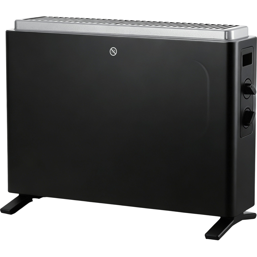ZEVENTI - Elektrický přímotop/konvektor 800/1200/2000W/230V černá