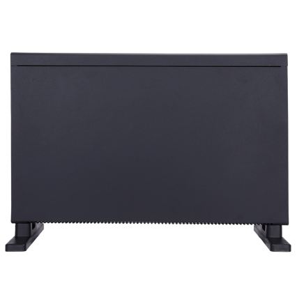 ZEVENTI - Elektrický přímotop/konvektor s LCD displejem ECO/1250/2000W/230V černá + dálkové ovládání