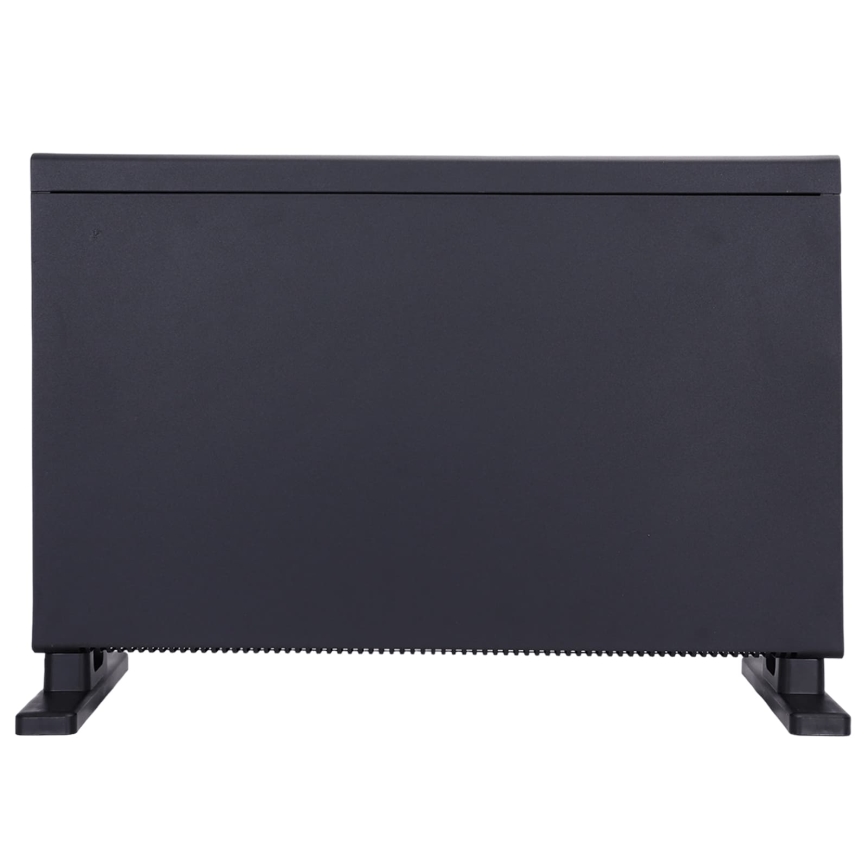 ZEVENTI - Elektrický přímotop/konvektor s LCD displejem ECO/1250/2000W/230V černá + dálkové ovládání