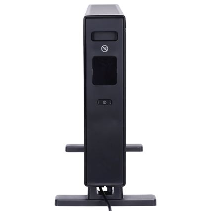 ZEVENTI - Elektrický přímotop/konvektor s LCD displejem ECO/1250/2000W/230V černá + dálkové ovládání
