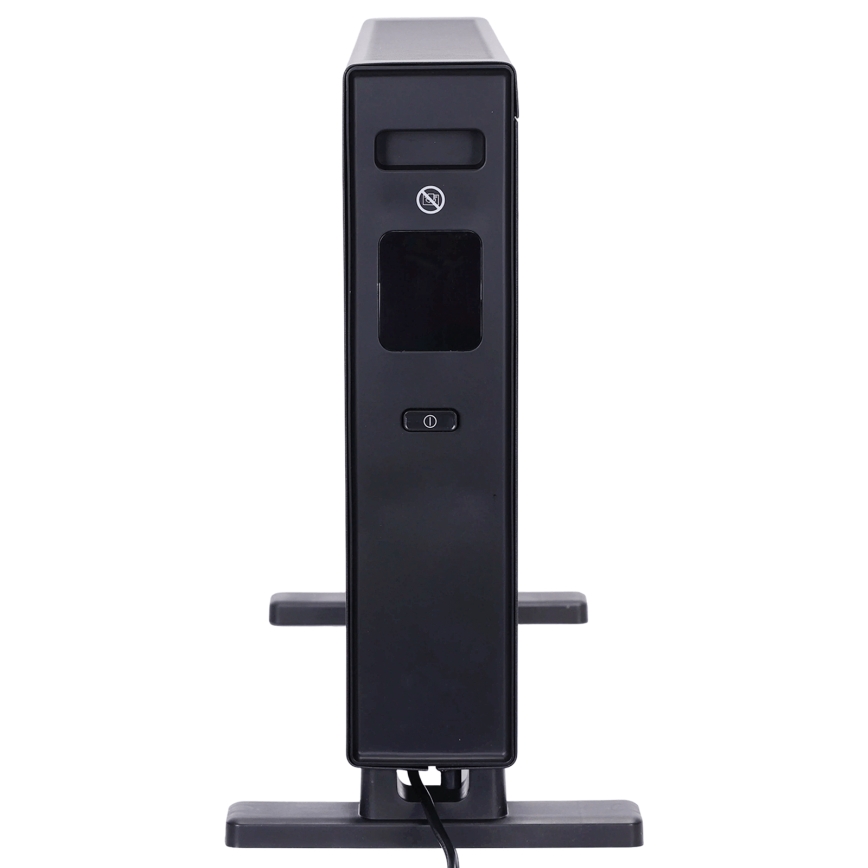 ZEVENTI - Elektrický přímotop/konvektor s LCD displejem ECO/1250/2000W/230V černá + dálkové ovládání