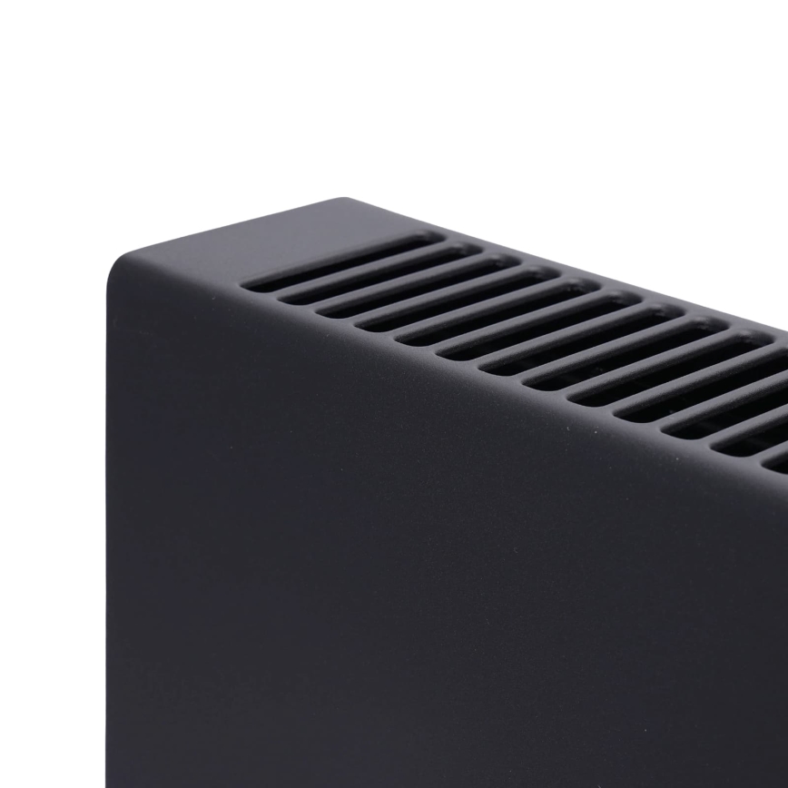 ZEVENTI - Elektrický přímotop/konvektor s LCD displejem ECO/1250/2000W/230V černá + dálkové ovládání