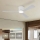 ZEVENTI - LED Stmívatelný stropní ventilátor AUREX LED/24W/230V 3000/4000/6000K Wi-Fi Tuya bílá + dálkové ovládání