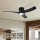 ZEVENTI - LED Stmívatelný stropní ventilátor ORBITO LED/24W/230V 3000/4000/6000K Wi-Fi Tuya černá + dálkové ovládání