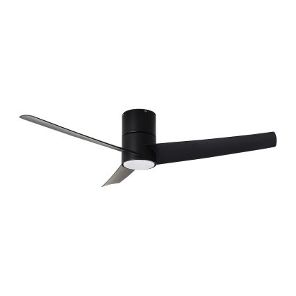 ZEVENTI - LED Stropní ventilátor BARROSA LED/18W/230V 3000/4000/6000K Wi-Fi Tuya černá + dálkové ovládání