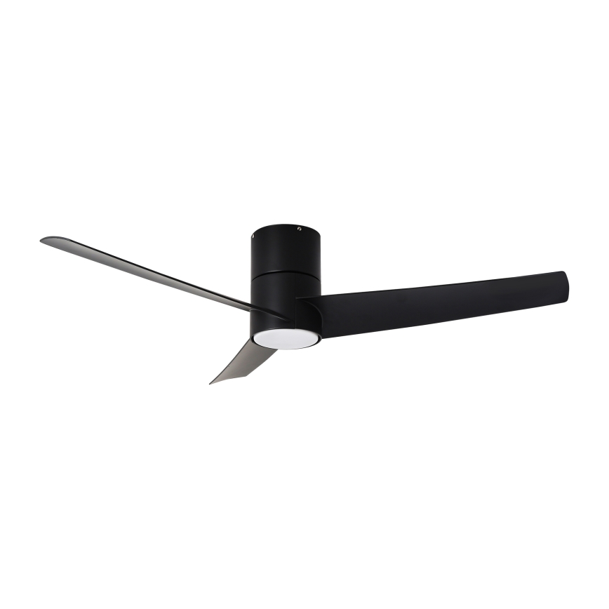 ZEVENTI - LED Stropní ventilátor BARROSA LED/18W/230V 3000/4000/6000K Wi-Fi Tuya černá + dálkové ovládání