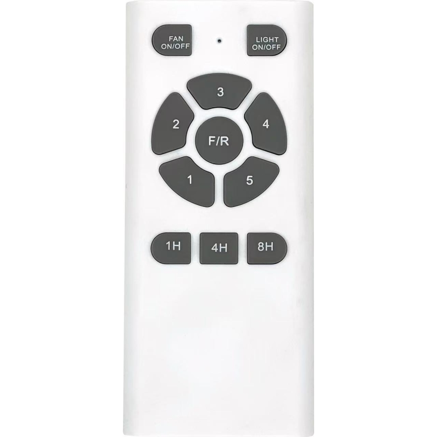 ZEVENTI - LED Stropní ventilátor BARROSA LED/18W/230V 3000/4000/6000K Wi-Fi Tuya černá + dálkové ovládání