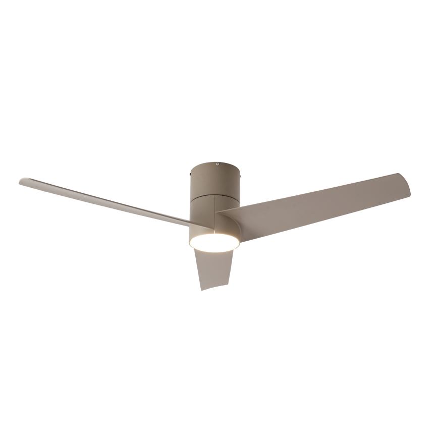 ZEVENTI - LED Stropní ventilátor BARROSA LED/18W/230V 3000/4000/6000K Wi-Fi Tuya béžová + dálkové ovládání