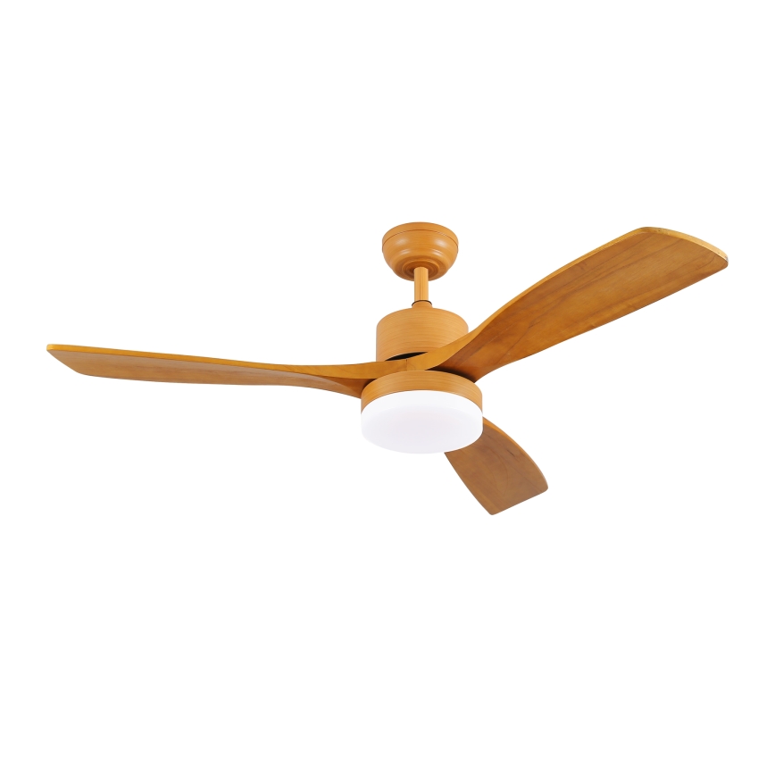 ZEVENTI - LED Stropní ventilátor MARE LED/24W/230V 3000-6000K Wi-Fi Tuya dub + dálkové ovládání