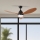 ZEVENTI - LED Stropní ventilátor MURO LED/18W/230V 3000-6000K Wi-Fi Tuya černá + dálkové ovládání