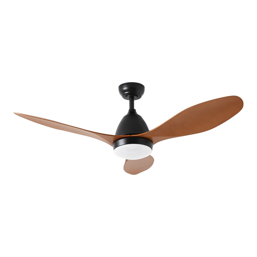 ZEVENTI - LED Stmívatelný stropní ventilátor MURO LED/18W/230V 3000-6000K Wi-Fi Tuya černá + dálkové ovládání