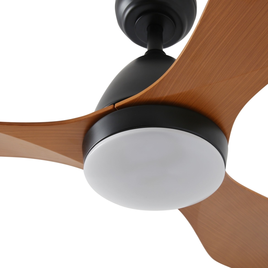 ZEVENTI - LED Stmívatelný stropní ventilátor MURO LED/18W/230V 3000-6000K Wi-Fi Tuya černá + dálkové ovládání