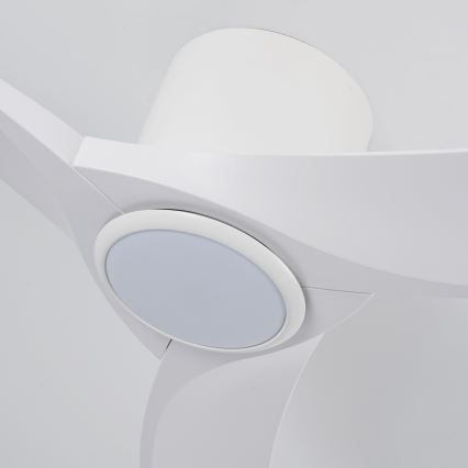 ZEVENTI - LED Stmívatelný stropní ventilátor ORBITO LED/24W/230V 3000/4000/6000K Wi-Fi Tuya bílá + dálkové ovládání