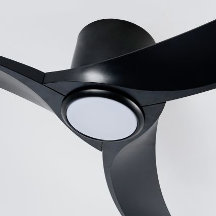 ZEVENTI - LED Stmívatelný stropní ventilátor ORBITO LED/24W/230V 3000/4000/6000K Wi-Fi Tuya černá + dálkové ovládání