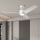 ZEVENTI - LED Stropní ventilátor ORVIETO LED/18W/230V 3000/4000/6000K Wi-Fi Tuya bílá + dálkové ovládání