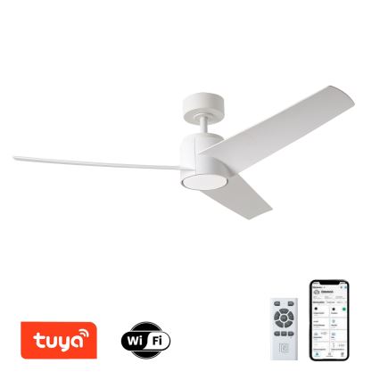 ZEVENTI - LED Stropní ventilátor ORVIETO LED/18W/230V 3000-6000K Wi-Fi Tuya bílá + dálkové ovládání