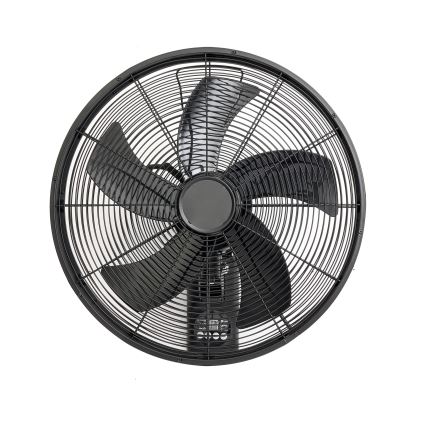 ZEVENTI - Nástěnný ventilátor FANNY 50W/230V pr. 45 cm černá + dálkové ovládání
