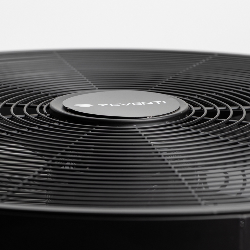 ZEVENTI - Nástěnný ventilátor FREEZE 50W/230V pr. 40 cm černá + dálkové ovládání