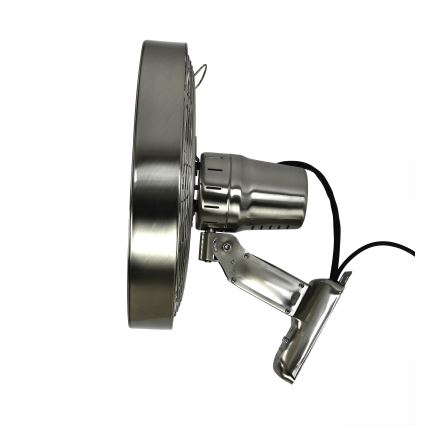 ZEVENTI - Nástěnný ventilátor FREEZE 50W/230V pr. 40 cm matný chrom + dálkové ovládání