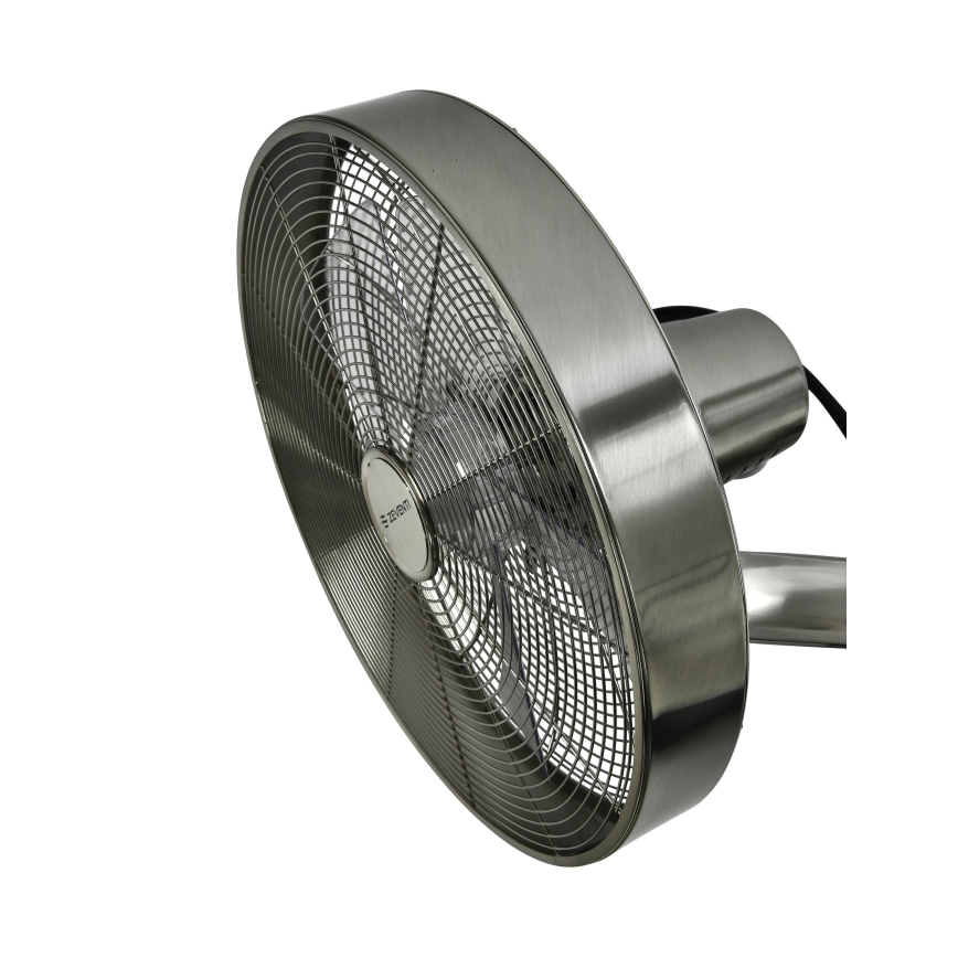 ZEVENTI - Nástěnný ventilátor FREEZE 50W/230V pr. 40 cm matný chrom + dálkové ovládání