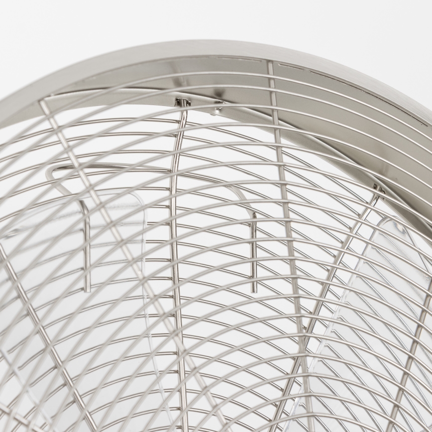 ZEVENTI - Nástěnný ventilátor FREEZE 50W/230V pr. 40 cm matný chrom + dálkové ovládání