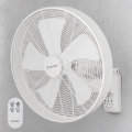 ZEVENTI - Nástěnný ventilátor FREEZE 50W/230V pr. 45 cm bílá + dálkové ovládání