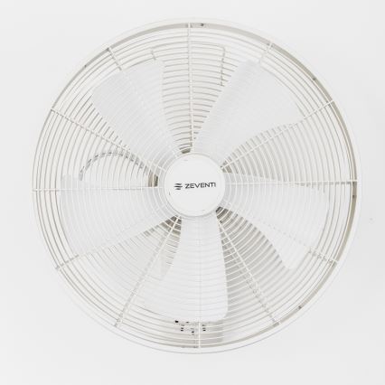 ZEVENTI - Nástěnný ventilátor FREEZE 50W/230V pr. 45 cm bílá + dálkové ovládání