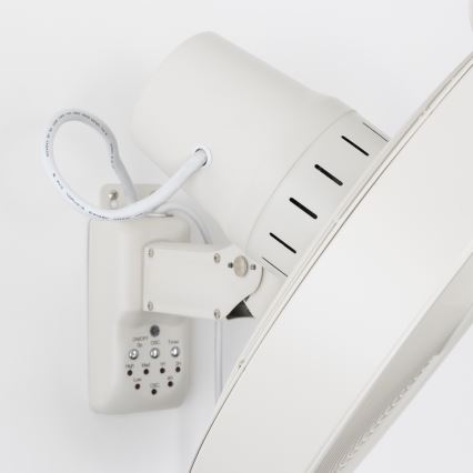 ZEVENTI - Nástěnný ventilátor FREEZE 50W/230V pr. 45 cm bílá + dálkové ovládání