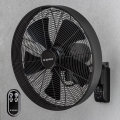 ZEVENTI - Nástěnný ventilátor FREEZE 50W/230V pr. 45 cm černá + dálkové ovládání